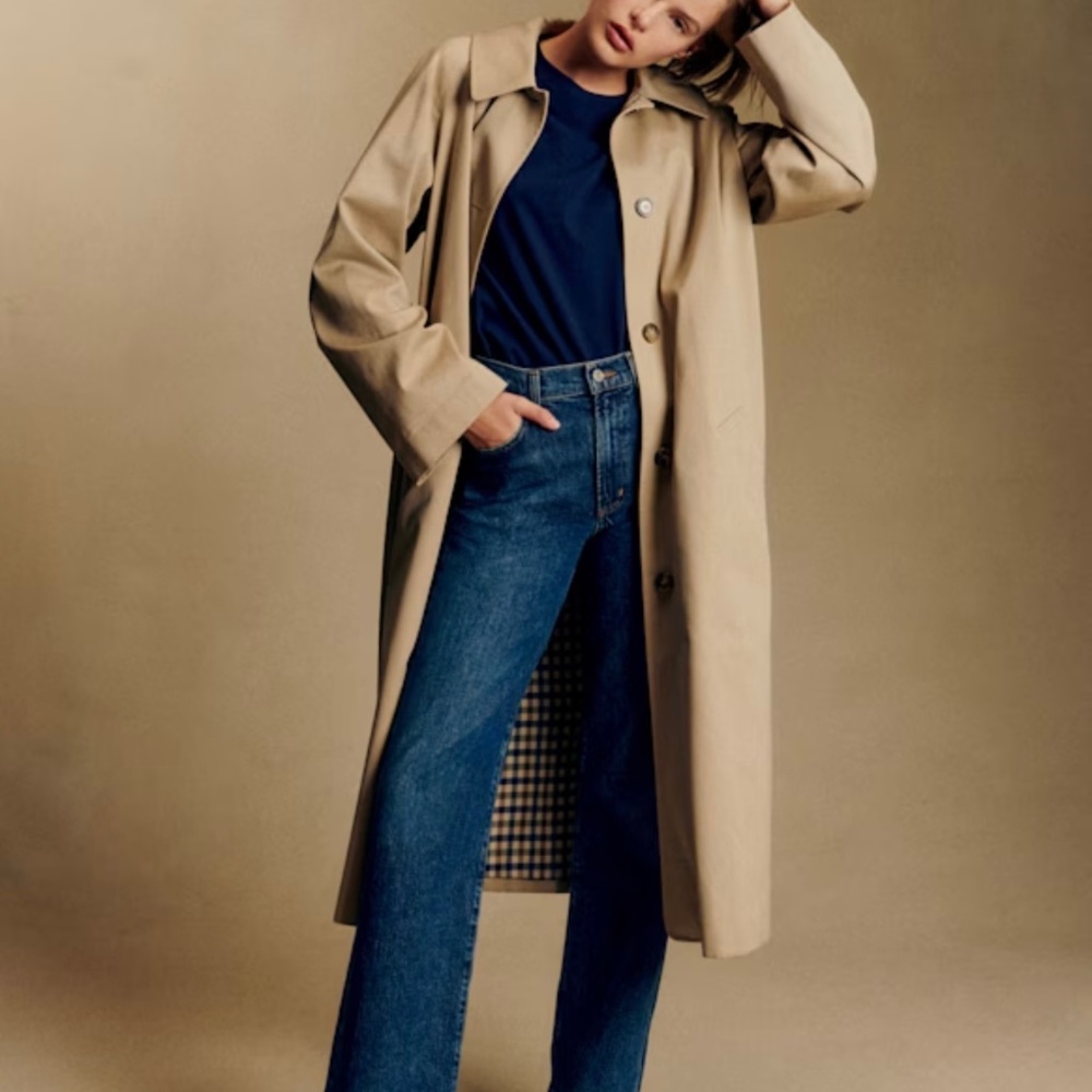 Sezane Tan Trench Coat